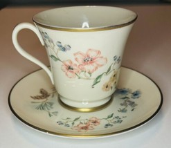 Gorham Chinoiserie Cup &amp; Saucer Gold Trim - $18.71