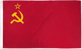 3x5 USSR Flag Soviet Union Russian Communist Party Banner Communism Pennant - £10.97 GBP