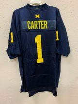 Adidas Ncaa Jersey Michigan Wolverines Anthony Carter #1 Navy Jersey Size M - £23.02 GBP
