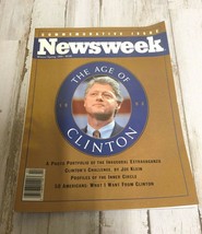 Newsweek The Age of Clinton Bill Commemorative Edition 1993 Magazine - £4.68 GBP