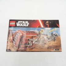 Lego 75099 Instruction Manual Only Rey&#39;s Speeder - $23.18