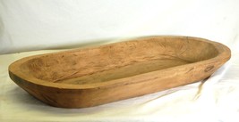 Primitive Wooden Dough Bowl Wood Table Centerpiece Country Kitchen Farmh... - $123.74
