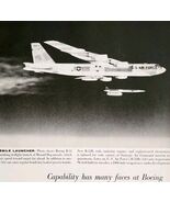 1961 Boeing B52 Missile Bomber Plane Advertisement Aviation B52H Skybolt... - $208.81 MXN