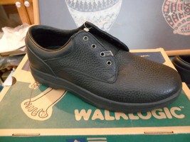 HI-TEC Walklogic Non Safety Black Police Uniform Shoe Men Size 9 - £32.15 GBP