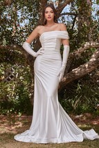 PLUS SIZE GLAMOUR GLOVE LUXE JERSEY MERMAID GOWN CDCD986WC - £165.40 GBP
