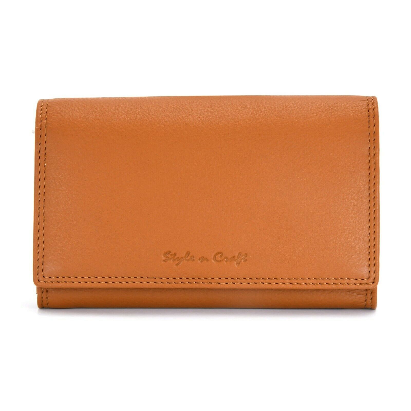 Style n Craft 300953-CG Ladies Clutch Wallet in Tan Color Leather-RFID B... - $38.99