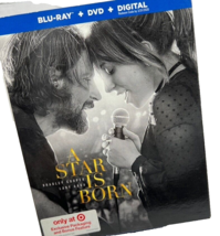 A Star Is Born 2018 Bluray Plus DVD  Target Exclusive Bonus Lady Gaga Cooper - £15.97 GBP