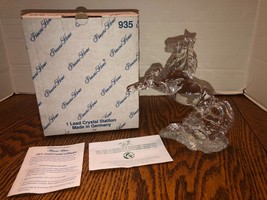 Princess House Wonders of the Wild Lead Crystal Stallion 935 7.5&quot; x 6.25... - £35.34 GBP