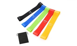 Resistance Bands with Carry Bag, Sets of 5 - $4.99
