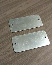 50 Metal Stamping Blanks Pendant Connectors Blank Pendants Aluminum BULK 2&quot; - £26.16 GBP