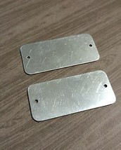 50 Metal Stamping Blanks Pendant Connectors Blank Pendants Aluminum BULK 2&quot; - £25.54 GBP