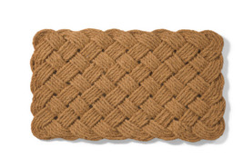 Soho Living Outdoor Rug Natural Handwoven Knotted Rope Doormat 18X30in - $44.99