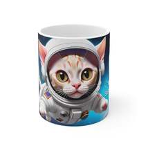 Cat Breeds in Space - Devon Rex Breed - Ceramic Mug 11oz - £13.79 GBP