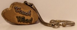Vintage Keychain Couch Wood VTG J1 - $7.91
