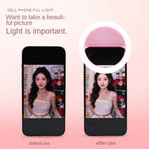 RK-12 Mobile Phone Fill Light Wholesale Live Beauty Selfie Lighting Roun... - $3.99