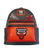 Loungefly MINI Backpack NBA Chicago Bulls Basketball Black Red 10&quot; x 9&quot; ... - £59.03 GBP