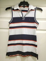 Tommy Hilfiger Ladies Size M Top Red White Blue Patriotic Sleeveless  - £20.76 GBP