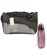 Gym Duffle Sports Travel Bag w/ Plastic Water Bottle National Breast Can... - $324.86 MXN