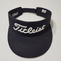 Titleist Visor Black PRO V1 FJ FootJoy Golf  Adjustable Strapback Hat Cap - £14.61 GBP