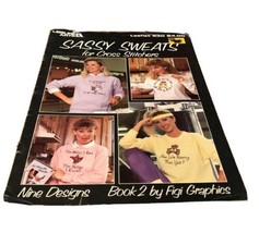 Sassy Sweats For Cross Stitchers Leisure Arts 530 9 Designs Book Retro 1... - $5.20