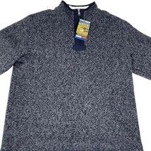 Orvis Men&#39;s Gray Fleece Pullover Polyester Quarter Zip  Size Large - £21.62 GBP