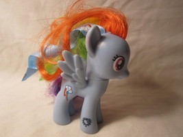 2011 My Little Pony figure: Rainbow Dash - w/ Hair Ribbon & heart on foot. - £7.84 GBP