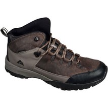 Ozark Trail Hiking Boots, Mid Top Waterproof, Leather Hiker Brown Men’s ... - £28.01 GBP