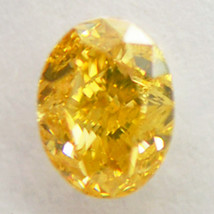 Oval Cut Diamond Natural Fancy Yellowish Brown 0.81 Carat SI2 IGI Certificate - £680.27 GBP