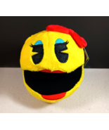 Ms. Pac-Man Video Game Pacman Plush 4&quot; Toy Stuffed Doll 80&quot;s Yellow Arca... - $17.77