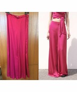 ZARA NEW WOMAN SS23 FUCHSIA WIDE-LEG SATIN TROUSERS/PANTS S - $906.82 MXN