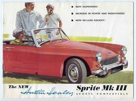 Austin Healey Sprite Mk III Sports Convertible Sales Brochure  - $17.82