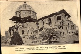 #4-The Great Earthquake &amp; Fire Disaster 1906 In San Francisco CA Postcard BK63 - £7.09 GBP