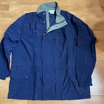 Columbia Lightweight windbreaker jacket Navy Blue mens size Large - $17.82