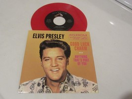 Elvis Presley  45  &amp; Picture Sleeve   Good Luck Charm    RCA Red Vinyl - £19.55 GBP