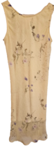 City Studio Women&#39;s Crinkly Fabric Dress Size S Yellow / Floral Lined No... - $370.68 MXN