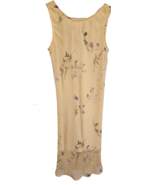 City Studio Women&#39;s Crinkly Fabric Dress Size S Yellow / Floral Lined No... - $370.68 MXN