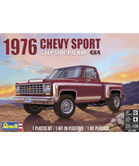 Revell 1976 Chevy Sport Stepside Pickup 4x4 Plastic Model Kit sealed 85-... - $48.06 CAD