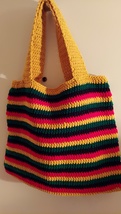 Rasta Shoulder Tote, 18 inches wide, 16 inches deep - £25.01 GBP