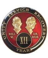2 Year Red Bill &amp; Bob Tri-Plate Alcoholics Anonymous Medallion- AA Sobri... - $17.81