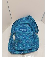 Jansport TDN7 Blue Plaid Backpack with White Skull Skeleton Head Design ... - $22.00