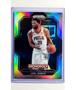 2022 2022-23 Panini Prizm Monopoly Silver Prizm #PS5 Joel Embiid 76ers Card - £2.26 GBP