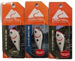 Lot of 3 Ozark Trail 3/16 oz. Gizzard Shad Rattle Fishing Lure 1&quot; - £14.46 GBP