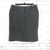 Apt. 9 Skirt Womens 14 Gray Lined Back Slit Straight Pencil Career Classic - £15.68 GBP