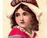 Vtg Advertising Trade Card George C. Lincoln Bonnets &amp; Hats Philadelphia... - $14.80