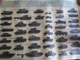 WW2 D-Day Military Vehicles Poster Tanks, Jeeps Etc. - £13.99 GBP