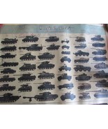 WW2 D-Day Military Vehicles Poster Tanks, Jeeps Etc. - £14.02 GBP