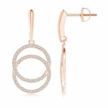 ANGARA Natural Diamond Drop Earrings in 14K Gold (Grade-HSI2, 0.32ctw) - £716.79 GBP