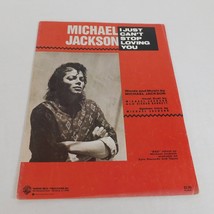 Michael Jackson I Just Can&#39;t Stop Loving You Sheet Music Piano Vocal Guitar 1987 - £7.66 GBP