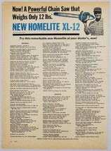 1964 Print Ad New Homelite XL-12 Chain Saws Bossier City,Louisiana - £9.18 GBP
