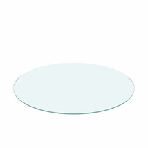 24&quot; Round Clear Tempered Glass Table Top 1/4&quot; Thick Flat Polished - $1,262.58 MXN